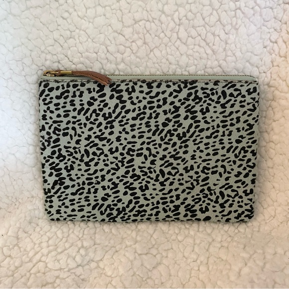 NWT Madewell Calf Hair Clutch - Picture 3 of 5